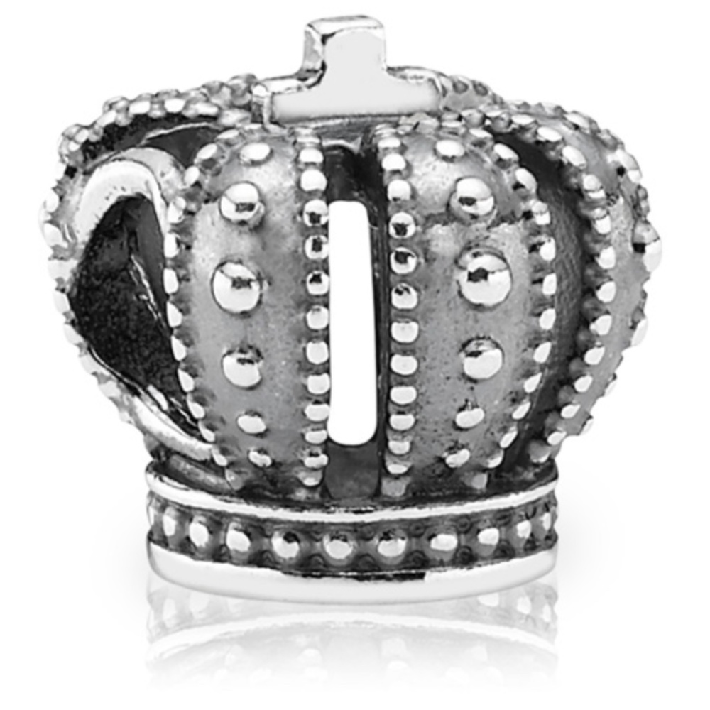 Retired Pandora Sterling Silver Royal Regal Crown Charm